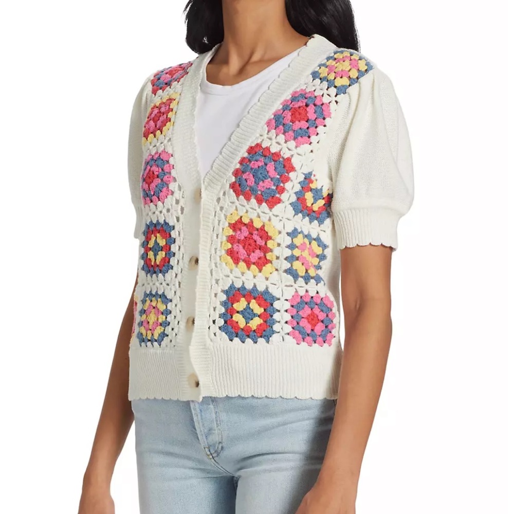 [Design History] Crochet Puff Sleeve Cardigan
